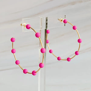 Games on Cloud Nine Hoop Earrings